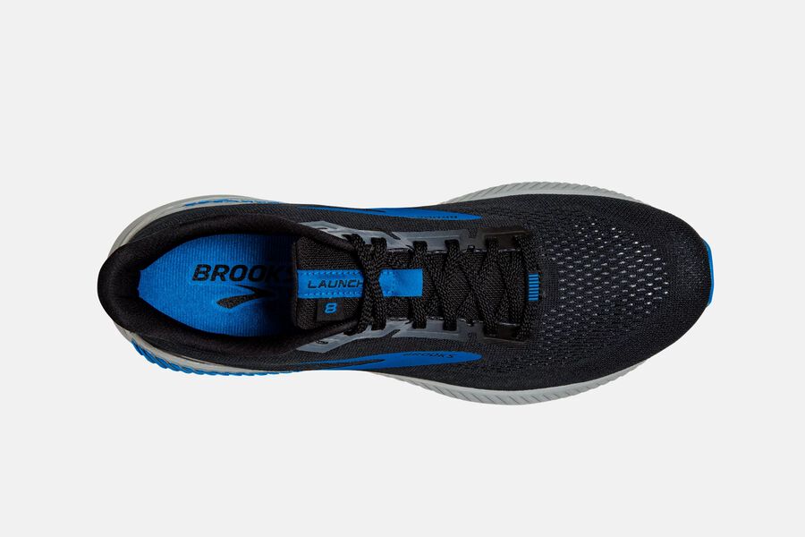 Brooks Running Shoes Mens Black/Grey/Blue - Launch GTS 8 Road - 6790-SBZPG